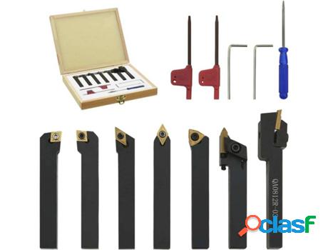 Set 12 Herramientas de Torneado VIDAXL Intercambiable 60mm