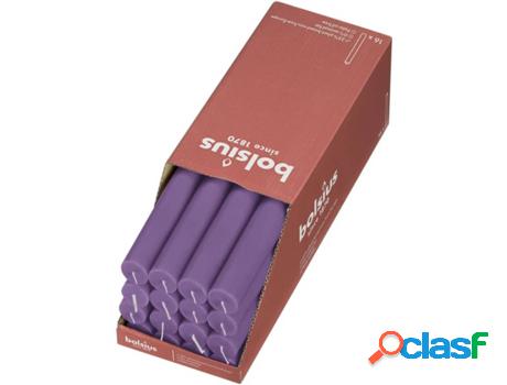 Set 16 Velas BOLSIUS Shine Vibrante (Morado - Duración: