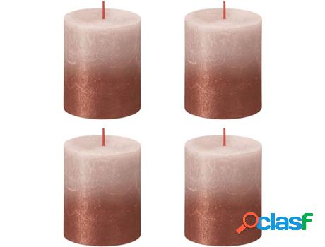 Set 4 velas BOLSIUS Sunset Ambar (Rosa - Duración: 35h)