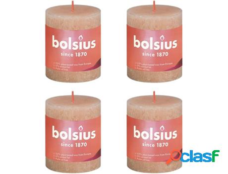 Set 6 Velas BOLSIUS Shine Brumoso (Rosa - Duración: 35h)