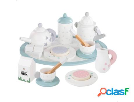 Set de Café WOOMAX Madera (Edad Mínima: 2 Años - 20x26.5