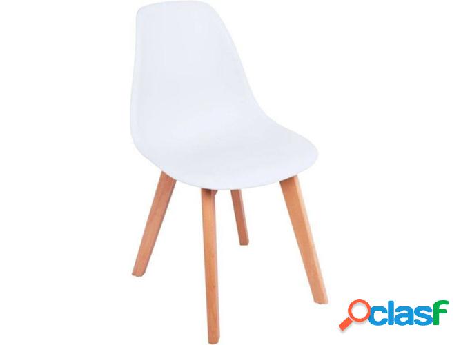Silla REGALOS MIGUEL Kelen (Blanco - 47 x 82 x 53 cm -