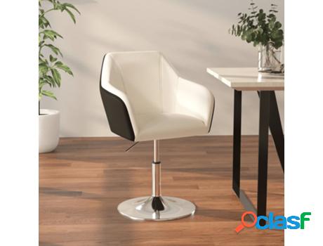 Silla de Comedor VIDAXL Blanco Cuero artificial