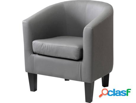 Sillón VEP HOME Biko Gris (75x66x60 cm - Metal)