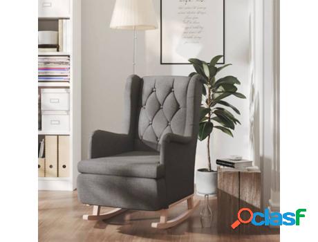 Sillón VIDAXL (Gris - Tela - 65x93.5x102 cm)
