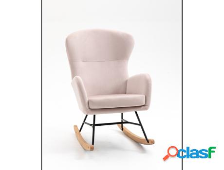 Sillon HOMCOM 839-457v00pk (Poliéster - Rosa - 65 x 87 x