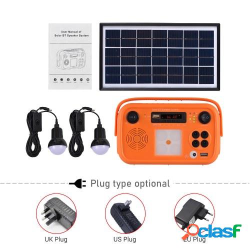 Sistema de altavoces Solar BT con carga e iluminación de