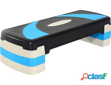 Step HOMCOM A90-077BU (Azul - 80x31x20cm - Hasta 150kg)