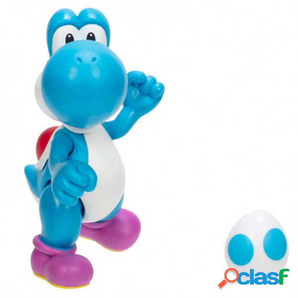 Super Mario Figura Yoshi Celeste 10cm