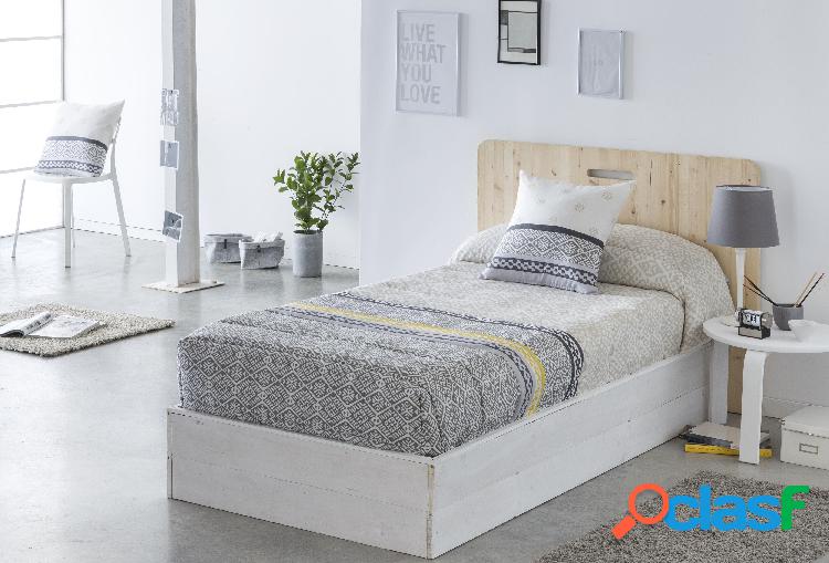 Tejidos J.V.R. Edredón Ajustable Modelo Argos - Gris / Cama