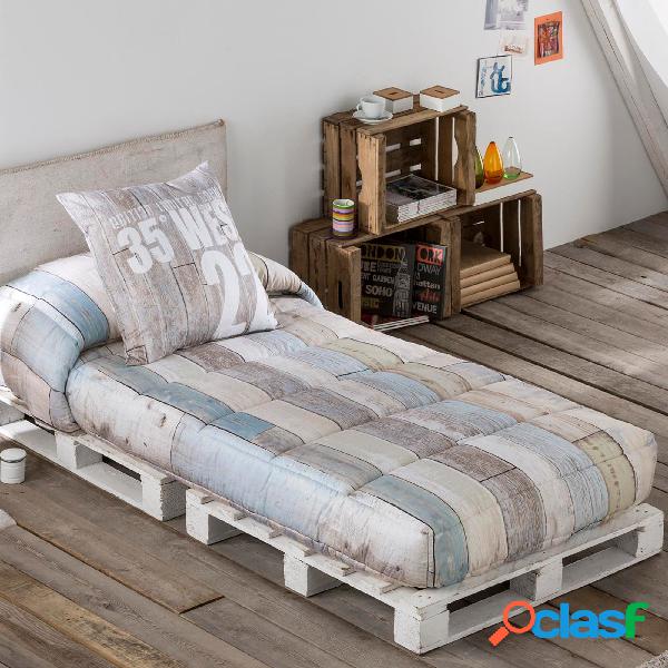 Tejidos JVR Edredon Ajustable Estampado Modelo Infinity -