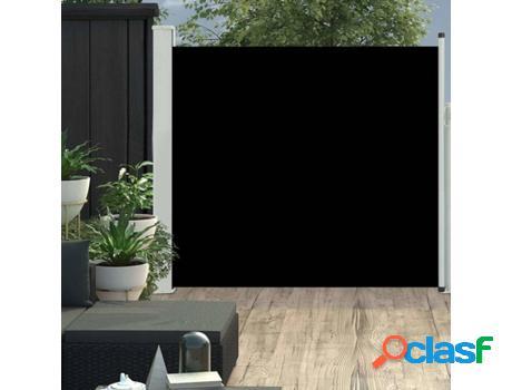 Toldo Lateral Retráctil VIDAXL (Negro - Tela - 170x300 cm)