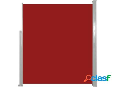 Toldo Lateral Retráctil VIDAXL (Rojo - Tela - 160x500 cm)