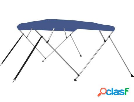 Toldo VIDAXL Bimini Azul (243 x 210 x 137 cm)