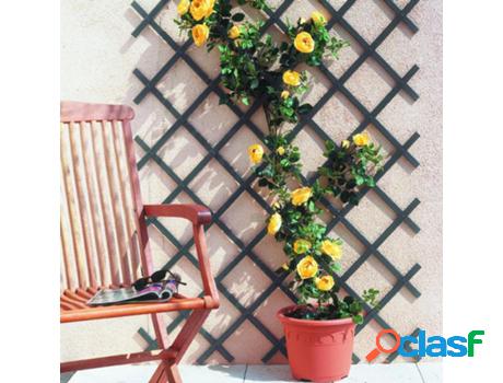 Trellis plegable 1x2mt antracita pvc