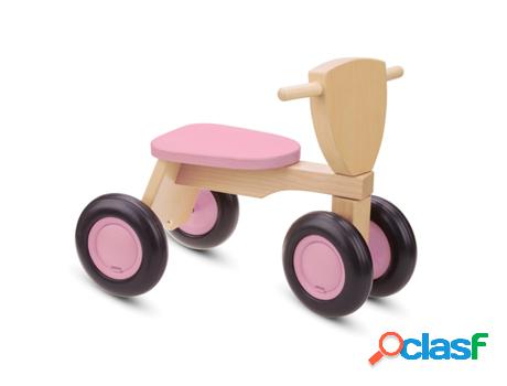 Triciclo NEW CLASSIC TOYS (Madera - Rosa - 50 x 29 x 39 cm)