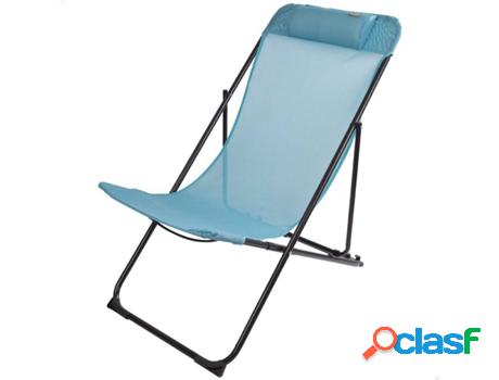 Tumbona AKTIVE (Azul - Acero, Textil - 52x77x87 cm)