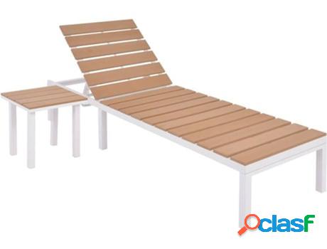 Tumbona VIDAXL 42869 (63 x 198 x 92 cm - Metal - Multicolor)