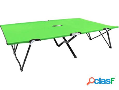 Tumbona VIDAXL Plegable 310351 Verde (Tela - 194 x 124 x 44