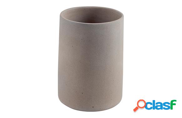 Vaso Portacepillos Rosa Cemento