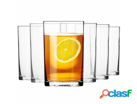 Vasos KROSGLASS Basic (Vidrio - Transparente - 6,6 x 10,5)