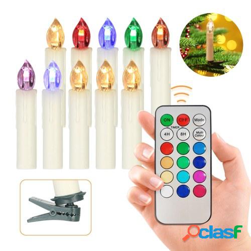 Velas sin llama de 10 piezas con control remoto Velas LED