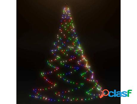 Árbol de Navidad VIDAXL 260 LEDs (Multicolor - 300 cm)