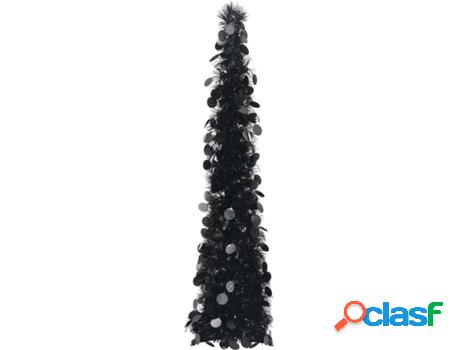 Árbol de Navidad VIDAXL Pop-up (PET - Negro - 120 cm)