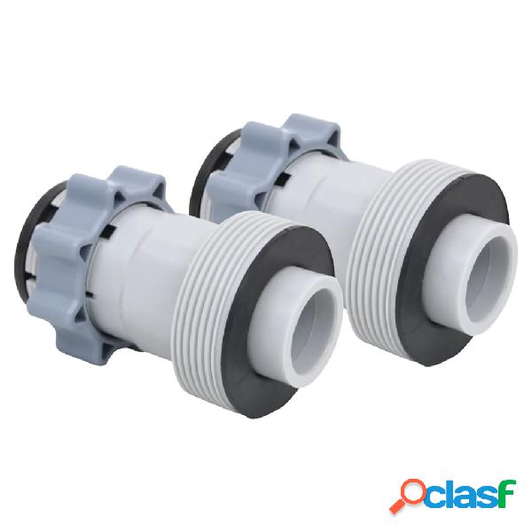 vidaXL Adaptadores para manguera de piscina tipo B 2