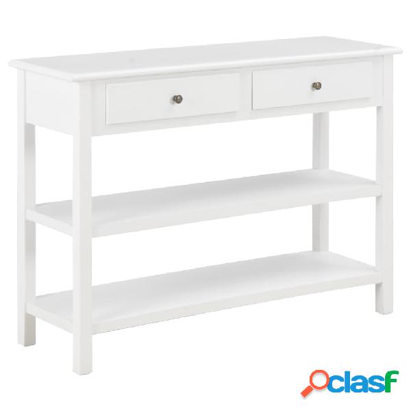 vidaXL Aparador de MDF 110x35x80 cm blanco