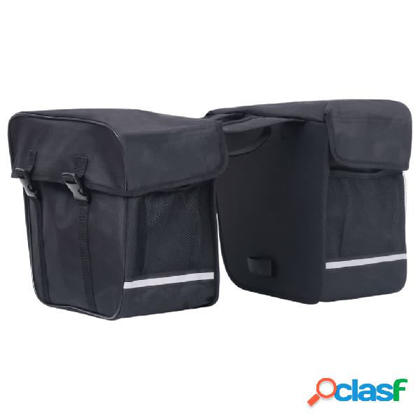 vidaXL Bolsa doble para bicicleta alforja impermeable 35 L