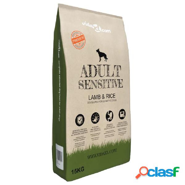 vidaXL Comida seca para perro premium Adult Sensitive Lamb &