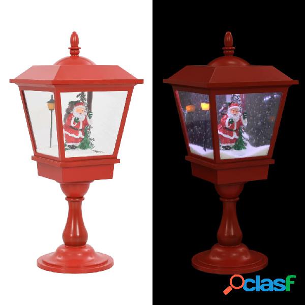 vidaXL Farol de Navidad con base Papá Noel y LED 64 cm