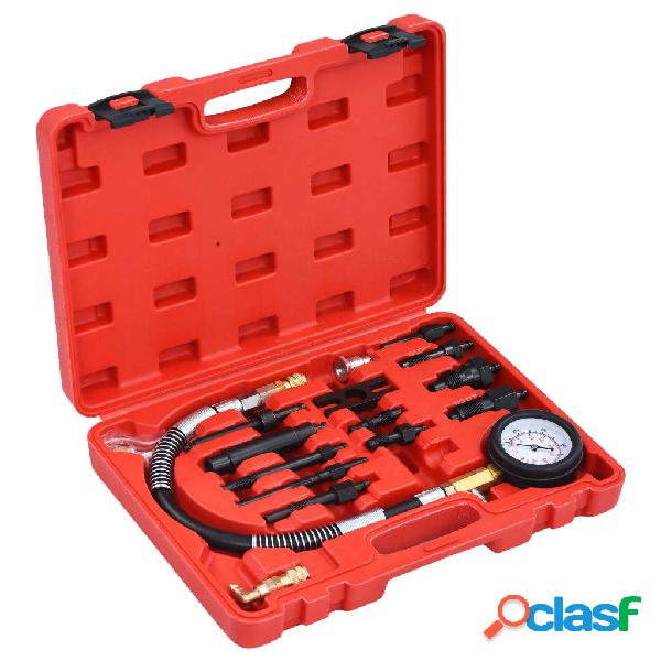 vidaXL Kit de comprobación de compresión de motor diésel
