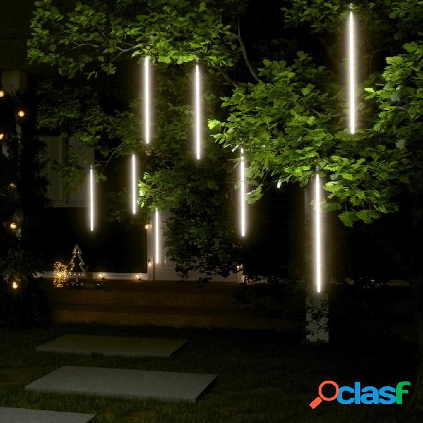 vidaXL Luces de meteorito 8 uds 288 LED 50 cm blanco frio