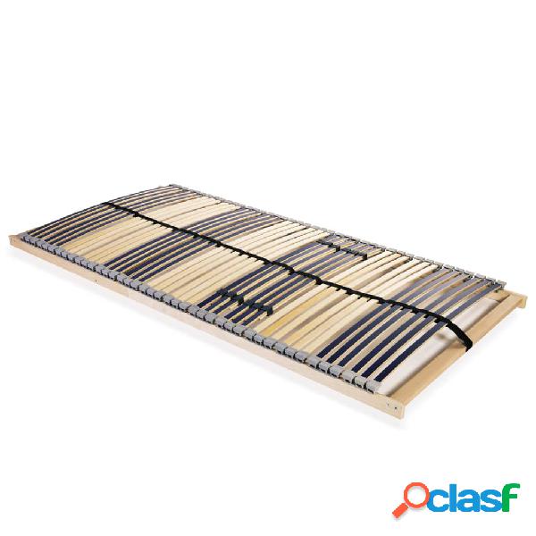 vidaXL Somier de láminas con 42 listones 7 regiones 120x200