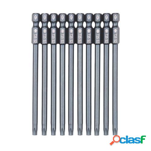 10-Piece Security Torx Bit Set 1/4-inch Drive Tamper Proof