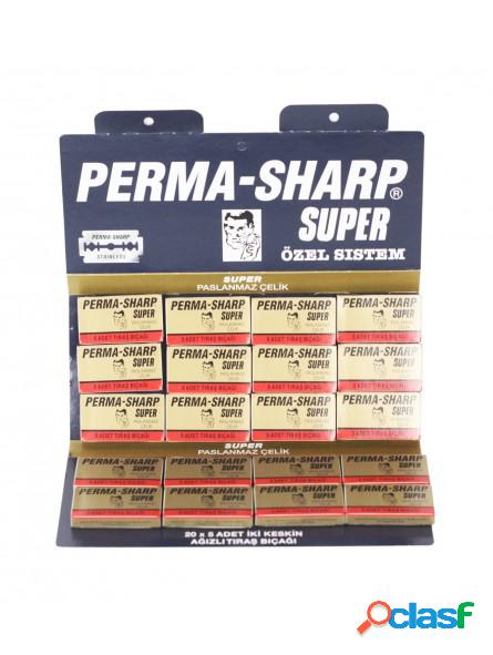 100 Cuchillas Afeitar Doble Hoja Perma-Sharp