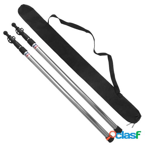 2pcs Telescopic Tarp Pole Thicken Adjustable Aluminum Alloy