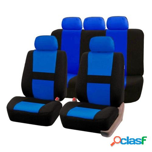 9 piezas funda de asiento de coche cojín protector de