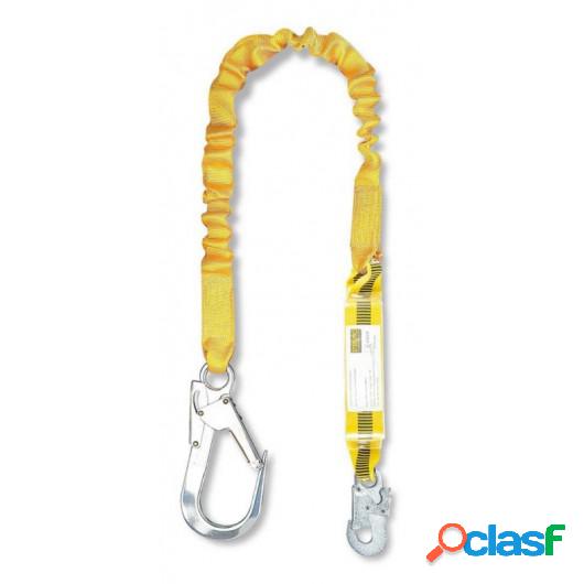 Absorbedor Seguridad 1,50Mt Elastico Mosqueton Gancho Steel