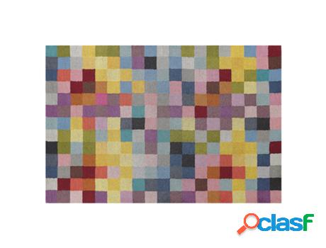 Alfombra BELIANI Kandira (Lana - Multicolor - 140 x 200 x 1