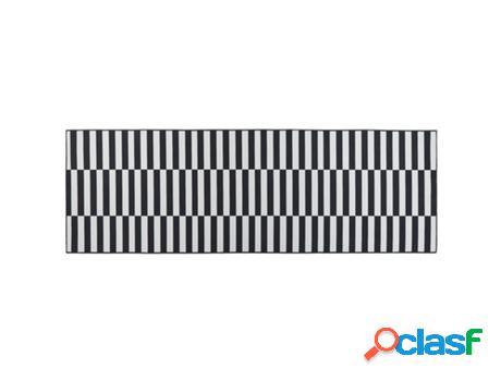 Alfombra BELIANI Pacode (Poliéster - Negro - 80 x 240 x 1)