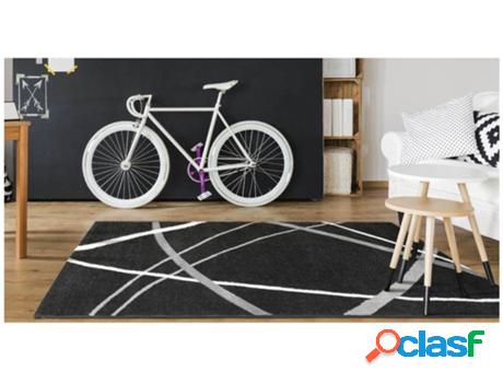 Alfombra OZAIA Linia (Negro - Tejido - 140x200 cm)