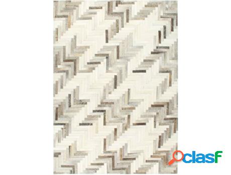 Alfombra VIDAXL Abstracto Rectangular (Gris - 80x150 cm -