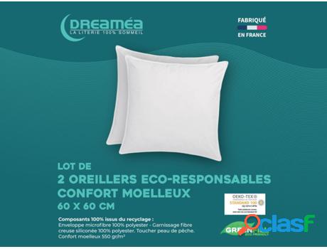 Almohada DREAMEA (Tela - Blanco - 60x60 cm)