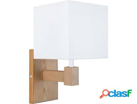 Aplique TOSEL Frigga (Blanco - E14 - Máx. 40W - Madera)