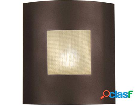 Aplique de Pared TOSEL Telas (Metal - Marrón - 22 x 22 x