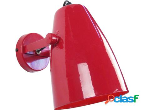 Apliques TOSEL Larsen (Rojo - E27 - Máx. 40W - Metal)