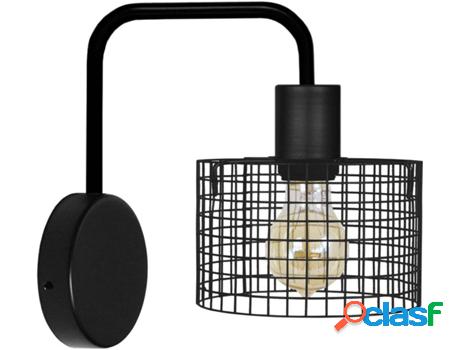 Apliques TOSEL Noiron (Negro - E27 - Máx. 40W - Metal)